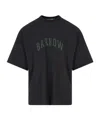 Barrow Logo Printed Crew Neck T-shirt In Black