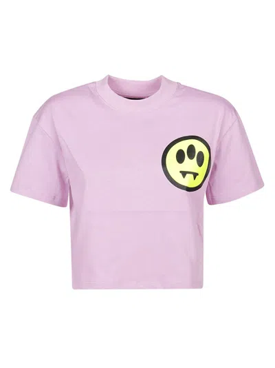 Barrow Logo Printed Cropped T In Pink
