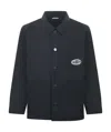 Barrow Logo Shirt Jacket In Black