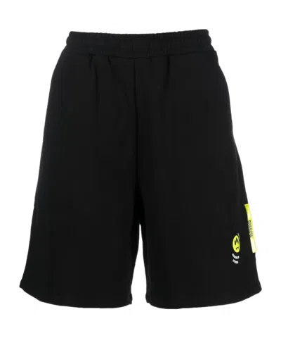 BARROW BARROW LOGO PRINTED STRAIGHT HEM SHORTS