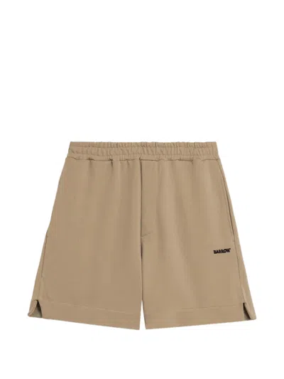 Barrow Logo Shorts In Brown