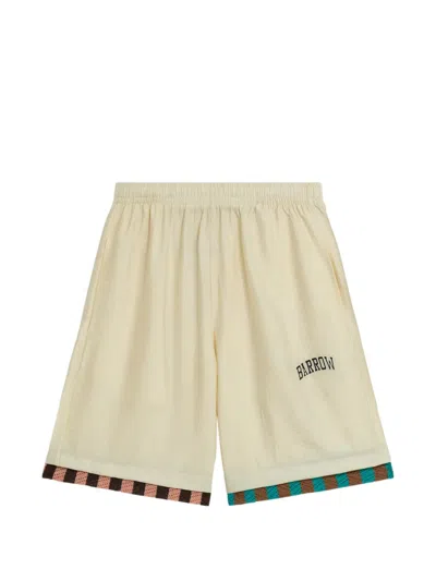 Barrow Logo Shorts In Neutral