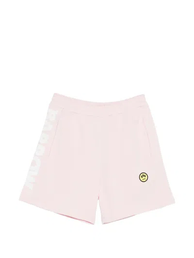 Barrow Logo Shorts In Pink