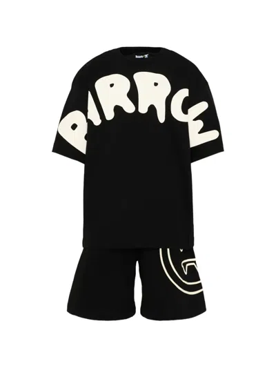 Barrow Logo Shorts Set In Black