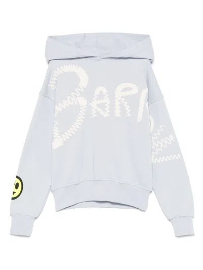 Barrow Kids' Logo-stamp Hoodie In Blue