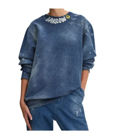 Barrow Logo Sweater In Blue
