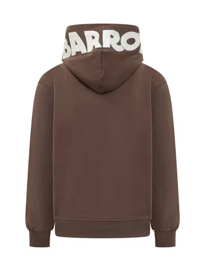Barrow Logo Sweater With Hood In Bracken