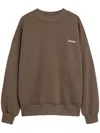 Barrow Logo Sweatshirt In Brown