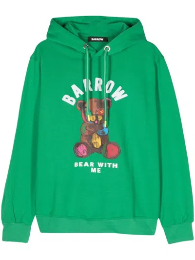 Barrow Logo Sweatshirt In Green