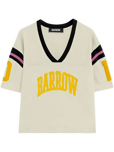Barrow Logo T-shirt In Neutrals