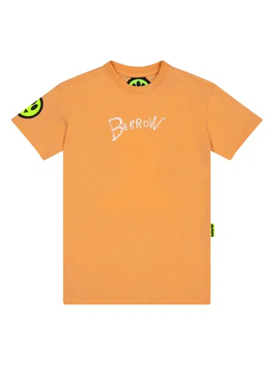 Barrow Kids' Logo T-shirt In Orange