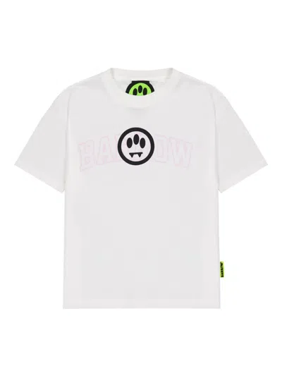 Barrow Kids' Logo T-shirt In White