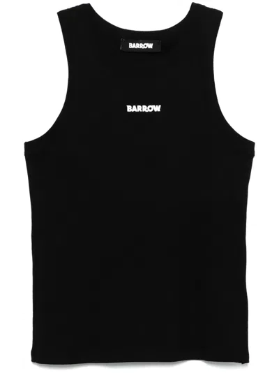 Barrow Logo-tape Tank Top In Black