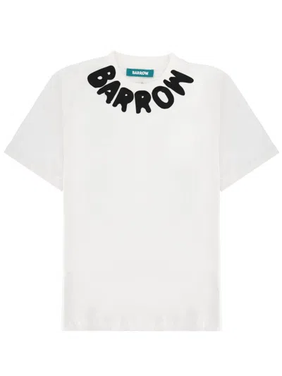 Barrow T-shirt Con Logo In White