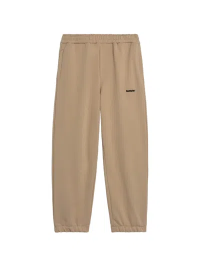 Barrow Logo-detail Track Pants In Brown