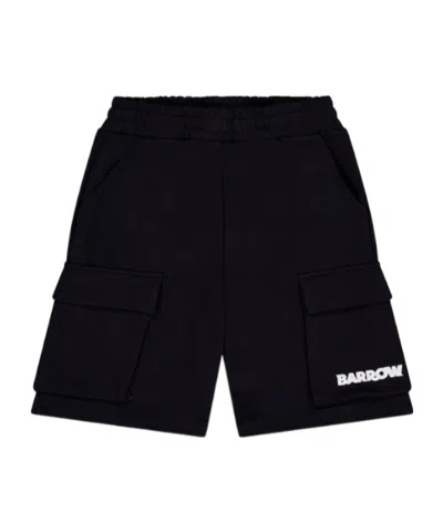 Barrow Logo-print Cotton Shorts In Nude