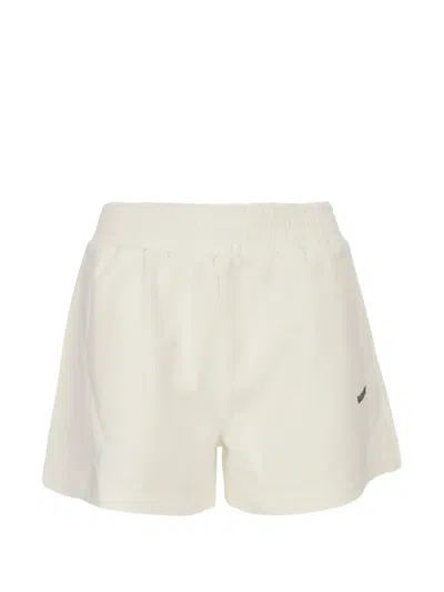 Barrow Logo-print Elasticated Shorts In Neutral