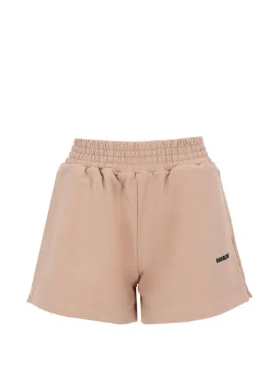 Barrow Relaxed Lounge Shorts Soft Fleece Touch In Orange