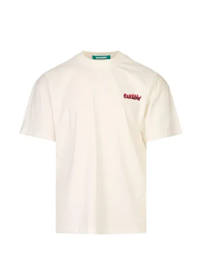 Barrow Logo-print Graphic-print T-shirt In Neutral