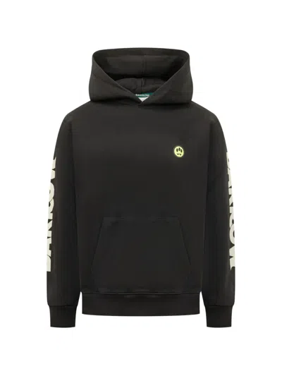 Barrow Logo-print Pouch-pocket Hoodie In Black