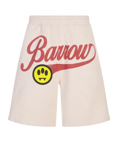 Barrow Logo-print Shorts In Pink