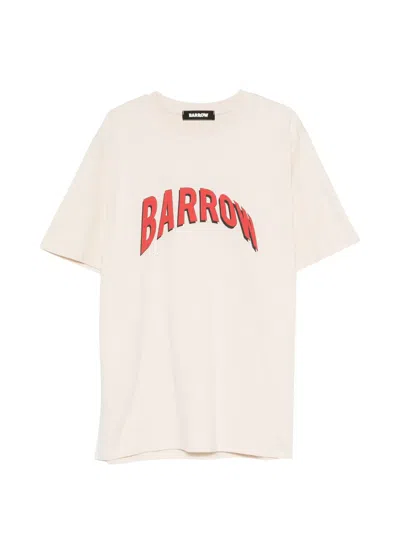 Barrow Logo-print Short-sleeve T-shirt In White