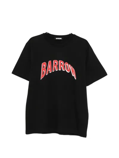 Barrow Logo-print Short-sleeves T-shirt In Black