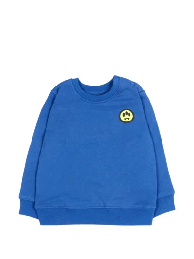 Barrow Babies' Logo-print Sweatshirt In Blue
