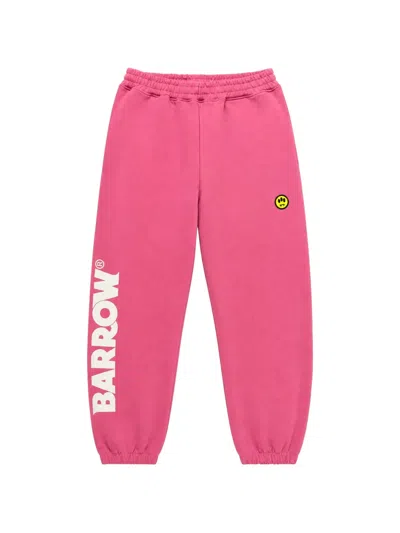 Barrow Logo-print Track Pants In Pink
