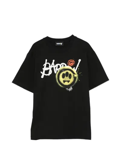Barrow Kids' Logo-print T-shirt In Black
