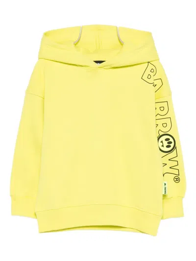 Barrow Kids' Long-sleeve Hoodie In Yellow