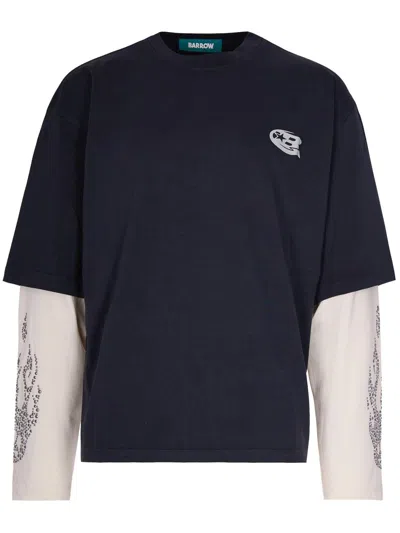 Barrow Longsleeve Tshirt Clothing In Blue