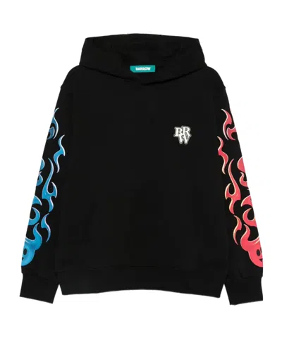 Barrow Long-sleeved Sweatshirt In Black