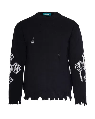 Barrow Maglia Skull Nera In Black