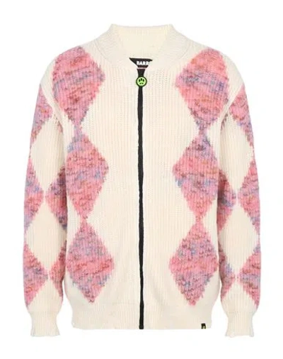 Barrow Man Cardigan Pink Size M Polyacrylic, Wool, Polyester In Multi