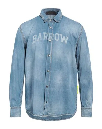 Barrow Man Denim Shirt Blue Size L Cotton