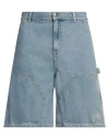 Barrow Man Denim Shorts Blue Size 34 Cotton In Blue