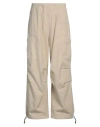 Barrow Panelled Cotton Wide-leg Trousers In Beige