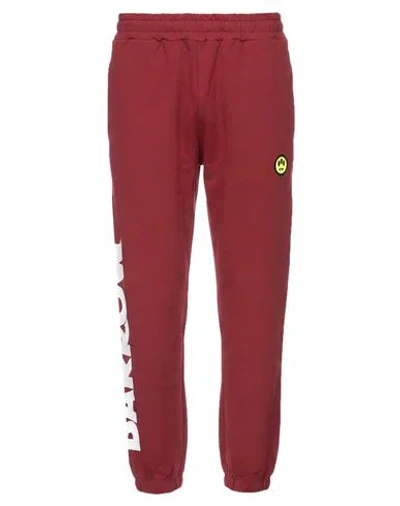 Barrow Man Pants Burgundy Size Xs Cotton In Red