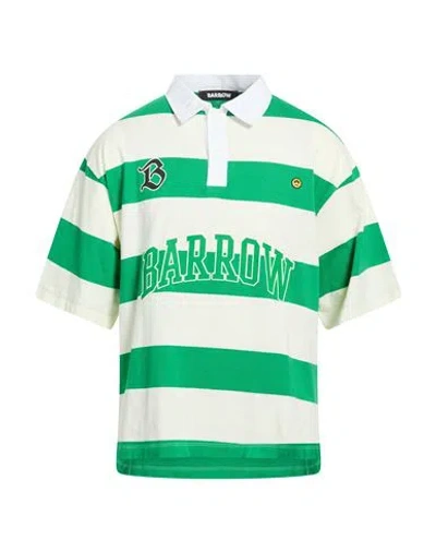 Barrow Man Polo Shirt Green Size M Cotton In Multi