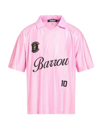 Barrow Man Polo Shirt Pink Size L Polyester