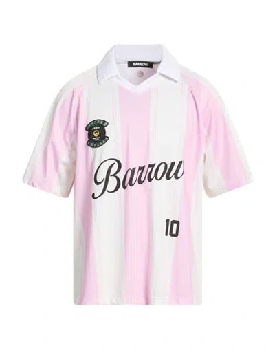 Barrow Man Polo Shirt Pink Size M Polyester