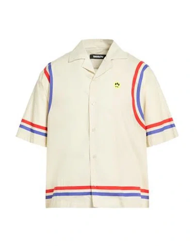 Barrow Man Shirt Beige Size L Cotton In Neutral