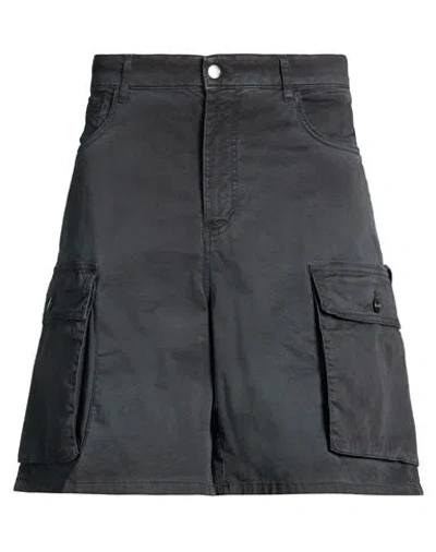 Barrow Man Shorts & Bermuda Shorts Black Size 34 Cotton, Elastane