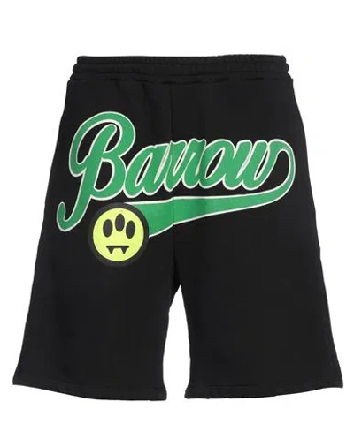 BARROW BARROW MAN SHORTS & BERMUDA SHORTS BLACK SIZE M COTTON
