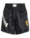 Barrow Black Polyamide Bermuda Shorts In Black