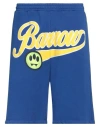 Barrow Logo-print Cotton Shorts In Blue