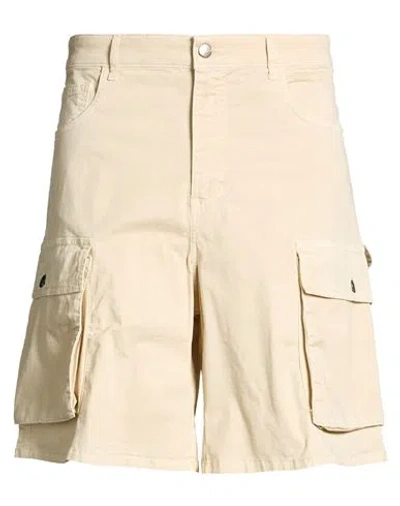 Barrow Man Shorts & Bermuda Shorts Cream Size 34 Cotton, Elastane In Neutral