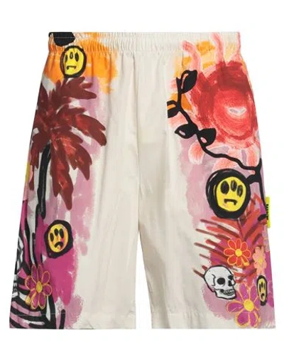 Barrow Man Shorts & Bermuda Shorts Ivory Size L Cotton In Multi
