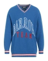 Barrow Man Sweater Azure Size L Merino Wool, Viscose, Polyamide, Cashmere In Blue